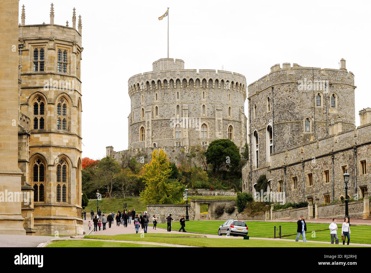 St Chapel, Henry III Tower and Round Tower in Lower Ward of Windsor Castle royal